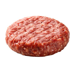 burger meat patty on transparent background