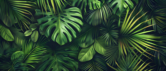 palm tree leaves