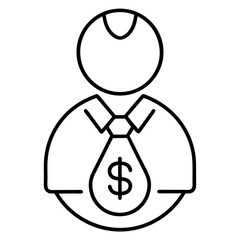 compensation icon one line art .