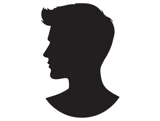 MALE MODEL PROFILE SILHOUETTE