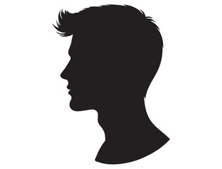 MALE MODEL PROFILE SILHOUETTE