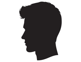 MALE MODEL PROFILE SILHOUETTE