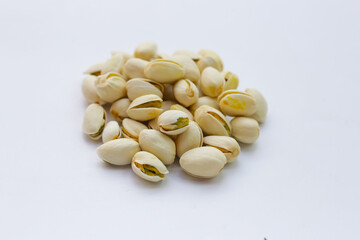 Roasted salted pistachios, delicious snack