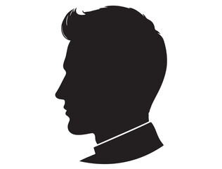 MALE MODEL PROFILE SILHOUETTE