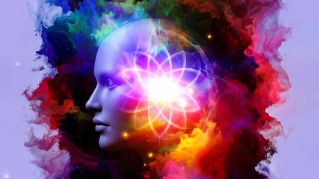 Abstract Human Mind: Colorful Thought Forms