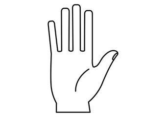 シンプルな手のひらアイコン