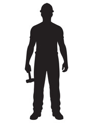 MALE WORKER SILHOUETTE