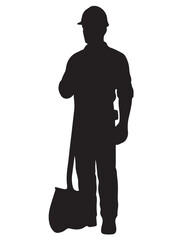 MALE WORKER SILHOUETTE