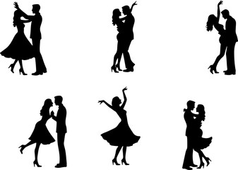 Obraz premium Silhouettes of Children Standing in Line