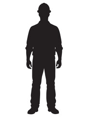 MALE WORKER SILHOUETTE
