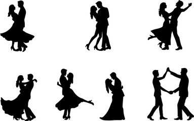 Obraz premium Silhouettes of Children Standing in Line