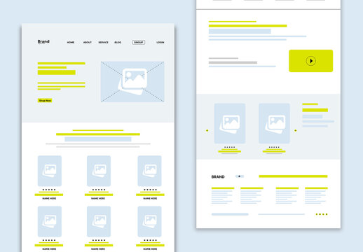 Wireframe Template Layout