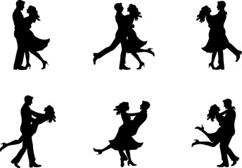 Obraz premium Silhouettes of Children Standing in Line