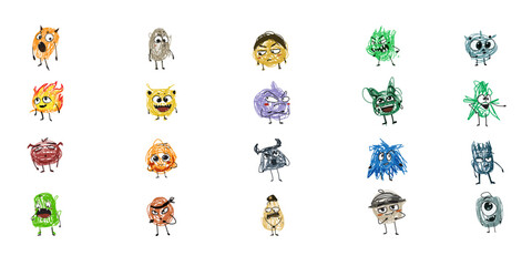 Cute Scribble emotions