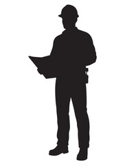 MALE WORKER SILHOUETTE
