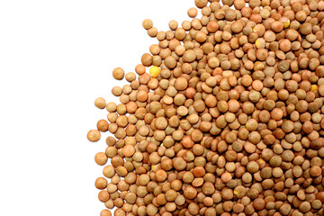 Lentils are small brown legumes rich in protein and fiber