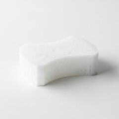 white soap on white background