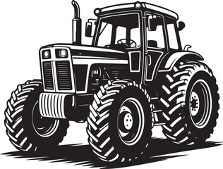 Fototapeta premium Heavy agricultural vehicle with large tires tractor agriculture