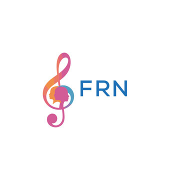 FRL &ldquo;Colorful music logo with human faces and treble clef design&rdquo; FRL Later Logo, &ldquo;Abstract music school logo with people and melody icon&rdquo;
