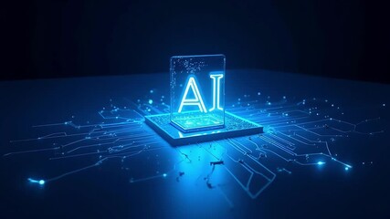 Ai artificial intelligence technology future innovation digital transformation concept chip data 3d - Powered by Adobe