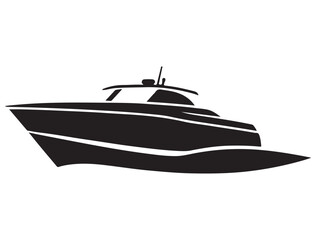 MOTOR BOAT SILHOUETTE