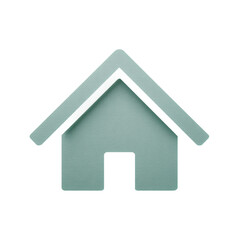 House with a slanted roof and a white trim