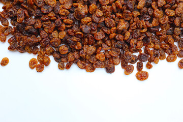 Obraz premium Dried golden raisins, Australian-dried fruits sultanas, sweet and chewy.