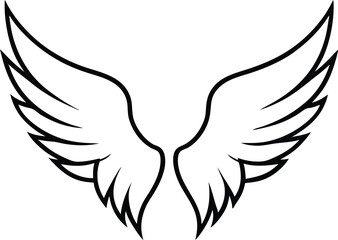 angel wings silhouette