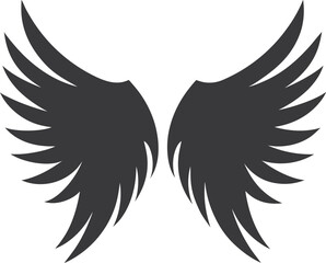 angel wings silhouette
