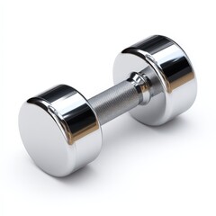 Shiny Chrome Dumbbell for Fitness Exercise Workout Weightlifting Gym Training
