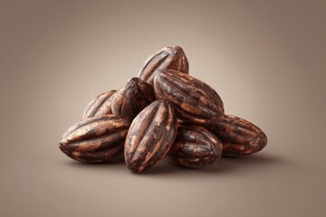 Obraz premium Cocoa beans 3D volumetric design