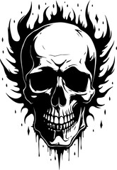 Obraz premium Demon Skull Vector Collection