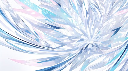 Abstract, Colorful Ice - Flower Design