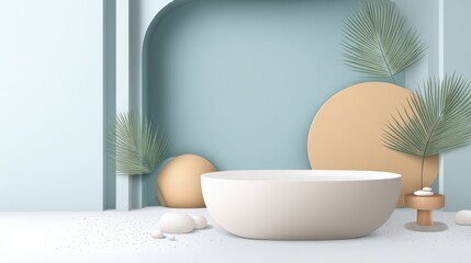 Wellness bathroom ambient lighting interior