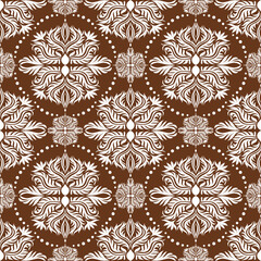 Oreintal Flora Damask Seamless pattern  embroidery, Indian style.  art ornament print.Design for carpet, cover.wallpaper, wrapping, fabric, clothing, Blue, red, green, yellow, brown, white, pink