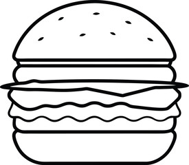 hamburger silhouette
