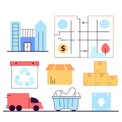 vector illustration of building