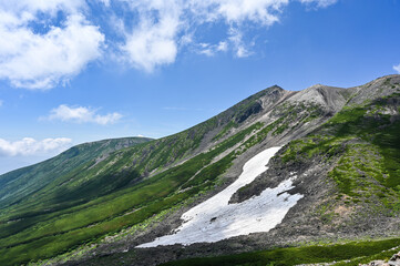 日本の北アルプスの乗鞍岳