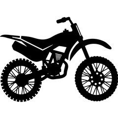 Obraz premium black motorcycle isolated on white