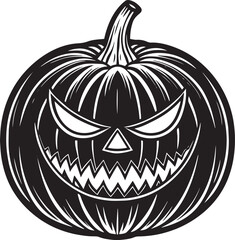 Halloween Pumpkin Silhouette Clipart 