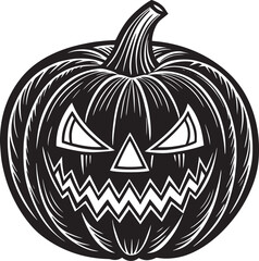 Halloween Pumpkin Silhouette Clipart 