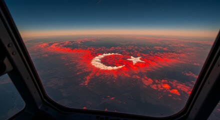 Symbol in the Sky: Turkish Crescent and Star from the Cockpit

