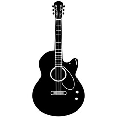 Obraz premium acoustic guitar isolated on white