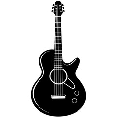 Obraz premium acoustic guitar vector illustration