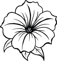 petunia flower vector art