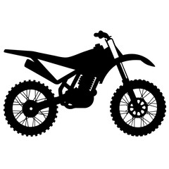 Obraz premium black motorcycle isolated on white