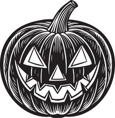 Halloween Pumpkin Silhouette Clipart 