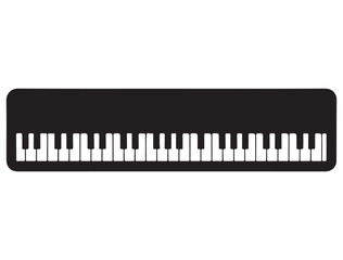 Fototapeta premium PIANO SILHOUETTE
