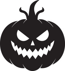 Halloween Pumpkin Silhouette Clipart 