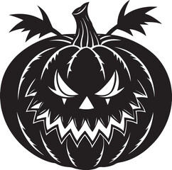Halloween Pumpkin Silhouette Clipart 